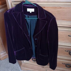 Purple Velvet Blazer or Suit Jacket